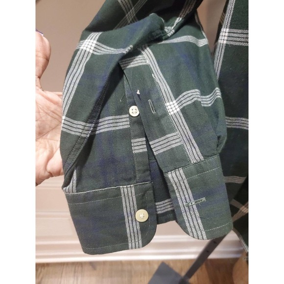 Nautica Men Green Cotton Collared Long Sleeve Casual Button Down Shirt Size XL - Picture 5 of 13